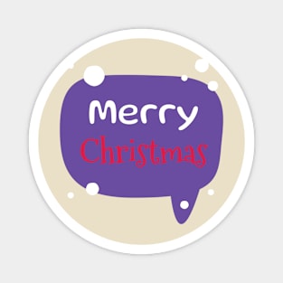 Happy Christmas Greeting Season Magnet